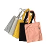 Yellow 10 oz cotton handle book bag customized raw material canvas packaging bag laptop packing cotton fabric sling bag