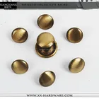 Pop garment and shoe accessories, Brushed anti-brass double cap/head rivet