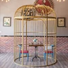 European-style Golden Birdcage Villa Large Bird Cage Wedding Metal Decoration Shop Decor