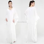 New Model Abaya In Dubai White Maxi Party Dress And Muslim Wedding