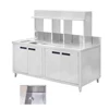 Chinese Qingyuan Factory Stainless Steel Restaurant Wash Sink Cabinet Table Bench