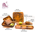 FDA Brown Swirl Resin Dinnerware Home & Hotel Tableware Decorative Fruit and Vegetable Platter 2019 Trend