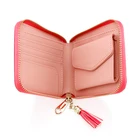 Leather Small Wallet Travel Wallet Custom Waterproof Leather Small Ladies Travel Credit Card Holder Wallet