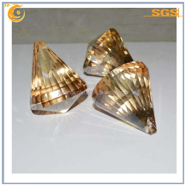 bulk K9 laser glass gems faceted cut diamond shape engraved crystal