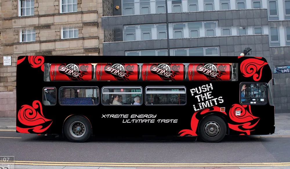 Custom Printed Type PVC PP Bus Warp Sticker