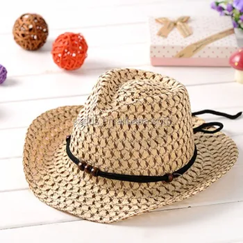 child straw cowboy hat