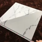 Carrara white tile Floor Tiles Promotion marble Tile 60x60 Full Polished Glazed Porcelain Tiles