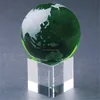 OEM/ODM homemade green crystal sphere/ball+stand