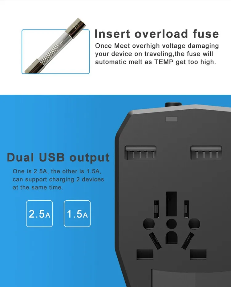 us to eu travel plug adapter