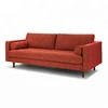 wholesale red modern Double seat recliner tufted fabric home furniture couch living room sofa