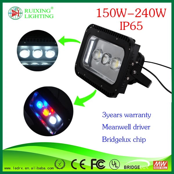 高ルーメンip65150wハイパワーcobled投光照明、 rgbカラーの変更屋外用50w100wledフラッドライトハウジング仕入れ・メーカー・工場