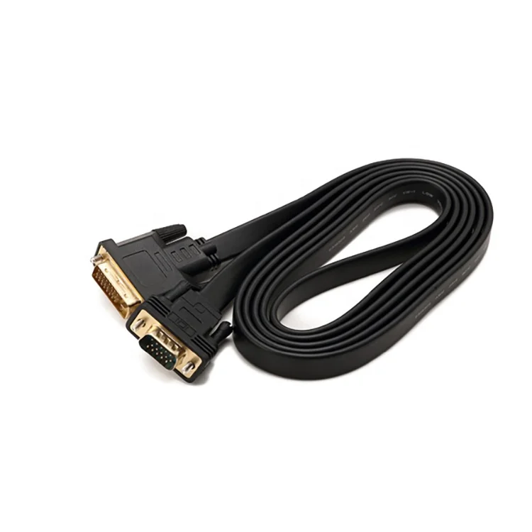 1080 P DVI 24+1 male to VGA male adapter flat cable.jpg