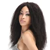 Double Weft Afro Kinky Curly Hair Weave Extensions Raw Peruvian Hair Unprocessed Virgin Single Drawn Brazilian Women Hair