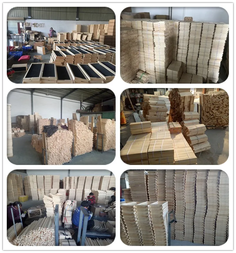 Beekeeping Pine Woode Box Frame Beehive Frame Unassembled flat pack wood grooved deep bee hive frame