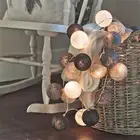 Top Quality 10 LED 20 LED Cotton Balls Lights Led Cotton Ball String USB