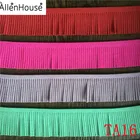 2018 free sample big discount Colorful Cheap Customized 3cm to 10cm Suede Leather Tassel Fringe for bag