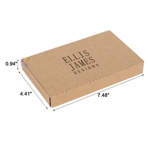 phone packaging gift flat pack kraft paper brown box