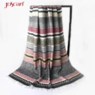 fabric shawls and stoles machine fabric scarf with tassels stole