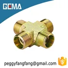 2017 brass 4-way cross four way tee pipe fitting XC/XD Metric Adapters Cross Fittings