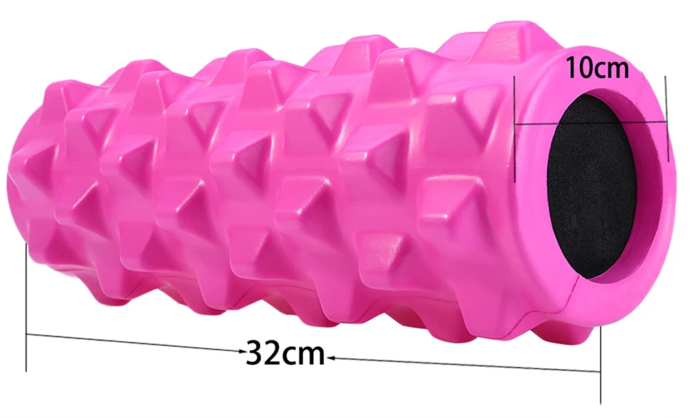 Tetured muscle foam foller manipulates soft tissue like a massge therapist