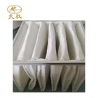 Industrial air filter synthetic fiber pocket