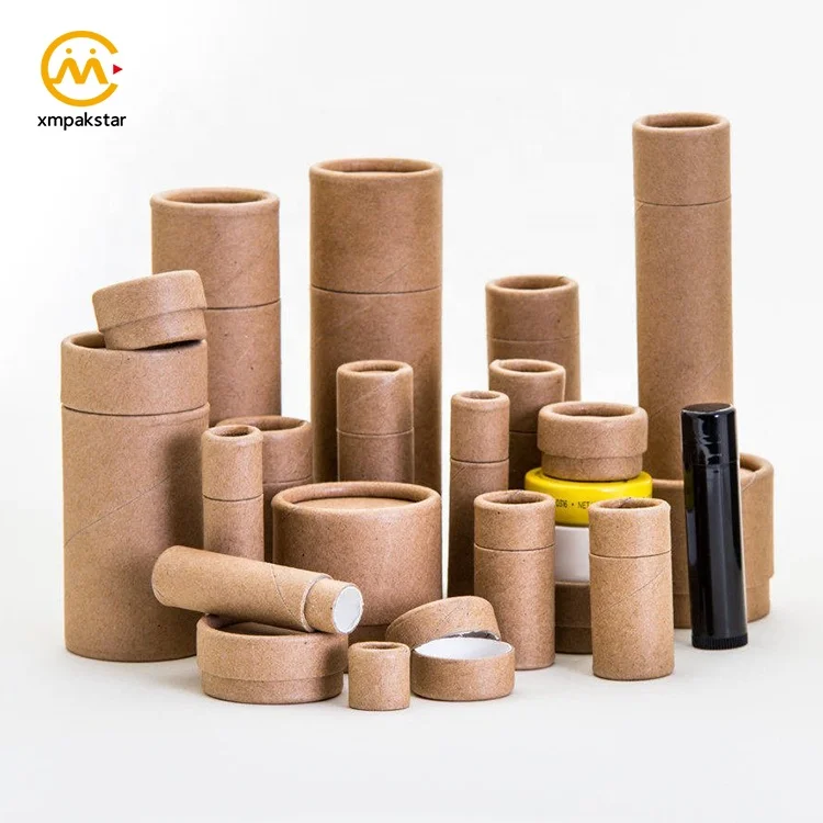 Custom Made Eco Cardboard Shaker Kraft Paper Tube Spice Salt Packaging