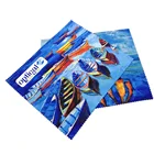 Custom Logo Digital Printed Polishing Glasses Lens Microfiber Cleaning Cloth