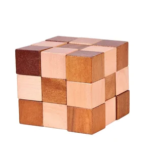 supply high quality baby education toy wooden magic cube puzzle