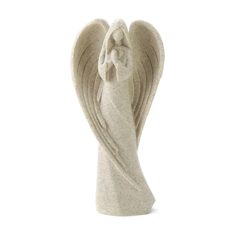Weiß Harz Ornament Tisch Beten Engel Figur