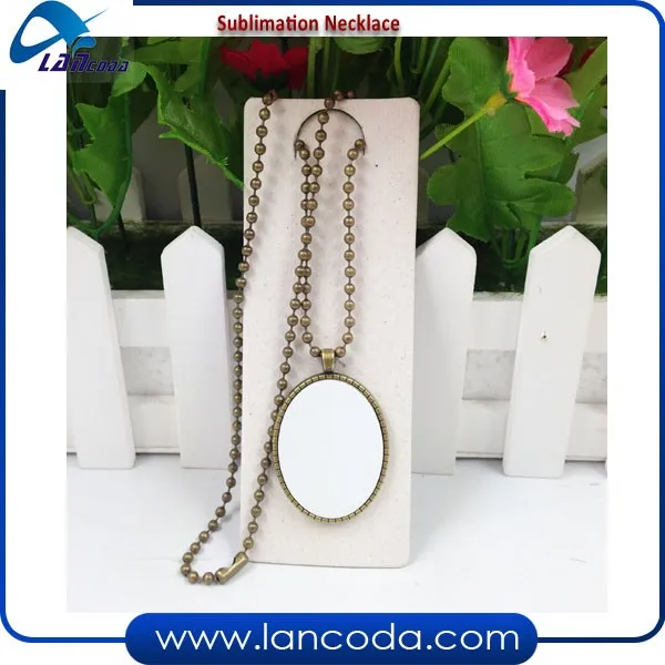 2016 valentines day gifts sublimation blank pendant necklace