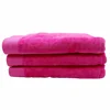 Large Extra Soft Gym 580GSM 100% cotton hot pink plain velvet velour towel set