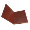High Quality Custom Design Printing PU soft Leather Restaurant Menu Folder Cover with Embossing