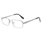 Stylish Custom Made Branded Men Memory Flex Temple Metal Glasses Frames Eyewear Optical Eyeglass Frame