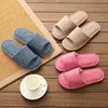 Handcrafted men's and women's home leisure non-slip comfortable linen slippers