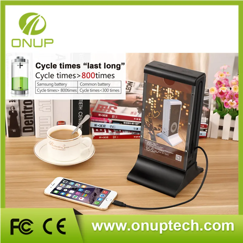 Restaurant Cell Phone Charging Station Products 20800mah Power Bank