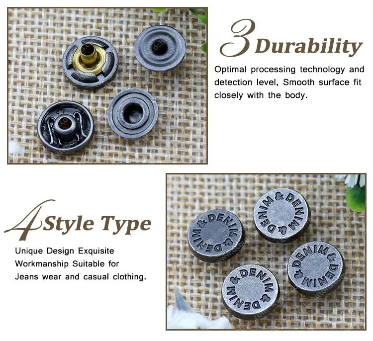 10mm Antique silver snap button type custom logo factory direct