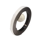 black brown 12 x 2 mm flexible magnet coil sticky magnetic strip roll