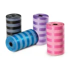 eco friendly wholesale cornstarch custom color printed 100% biodegradable compostable plastic garbage bags on roll