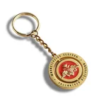 Custom metal trolley coin keychains,turbo keychain