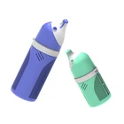 Professional borosilicate glass water insulated baby glass milk bottle with silicone sleeve