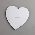 heart shape blank sublimation mdf fridge magnet