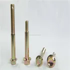 Made In China Trade Assurance High Strength Carbon Steel 12.9 Grade Yellow Zinc M6 Long Hex Head Flange Bolt