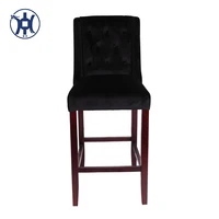Home Bar Furniture Wooden Bar Stool High Antique Bar Chair Vintage Barstool
