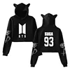 BTS 2019 Hot Sale Album Love Yourself Tear Kpop Crop Top Popular Fashion Women Hoodies Lovely Cool Casual Funny Print Plus Size