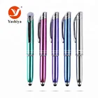 Promotional touch stylus ball pen multi-functional LED Light pen
