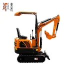 1 ton mini micro wheel excavator for sale