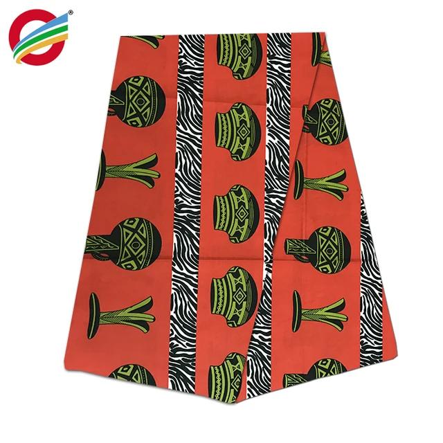 Veritable real african wax prints textile cotton stock fabric