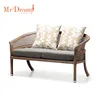 Mr.Dream foshan factory high quality European wicker hotel 3 seater sofa