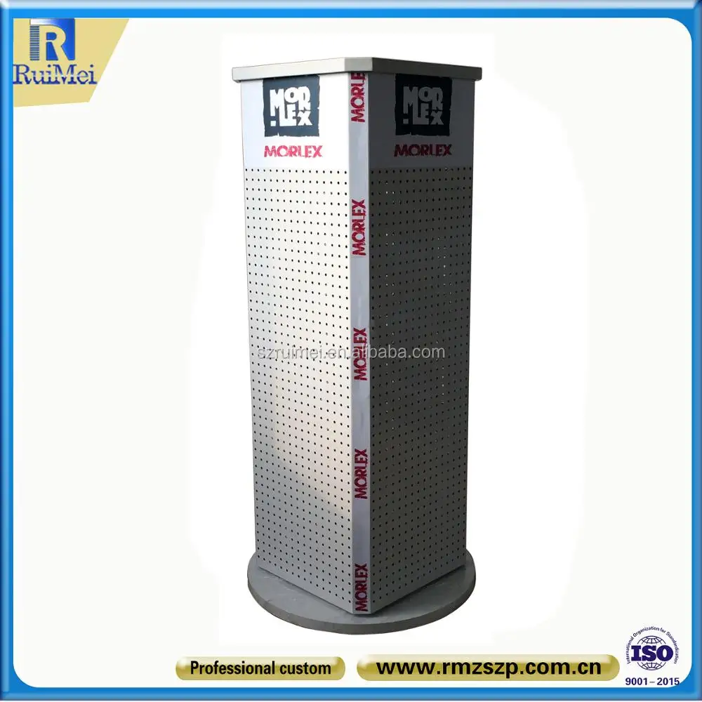 Black Spinner Metal Pegboard Floor Spinner Display Racks Buy Metal