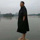 High Quality Waterproof Surf Poncho Dry Change Robe With soft Warm Hooded Towel lining For Adult